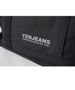 YJ 耳付きダブルストラップ トートバッグ　C/#-BK